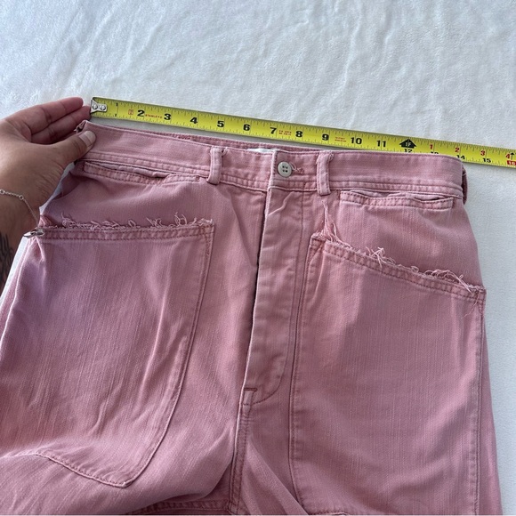 Madewell x As Ever Brancusi Pink Wide Leg High Waist Pants Size 25 - Picture 8 of 14